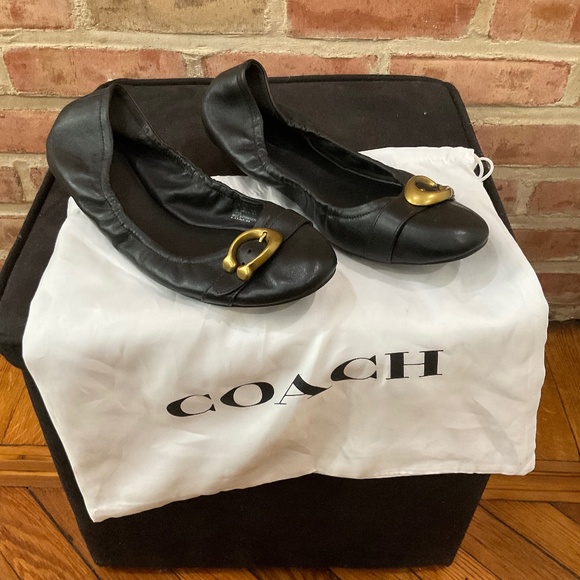 COACH Stanton Signature Buckle Ballet flats - Picture 1 of 2